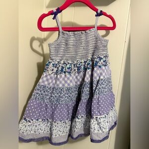 1989 Place Purple and White Kids Dress